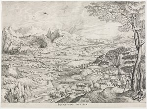 Geniş Manzaralar: Tarım Endişesi by attributed to Jan van Doetechum