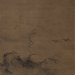 Su kuşları ve sazlıklar by attributed to Liang Kai