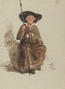 Bir Hacı Çalışması by attributed to Samuel Palmer