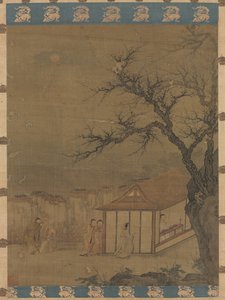 Qin'i dinlemek by attributed to Tang Yin