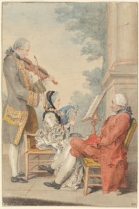 Mösyö ve Madam Blizet ile Mösyö Le Roy Aktör by called Carmontelle Louis de Carrogis
