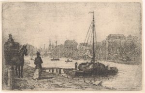 Bir şehirde nehir by de Groot (prentmaker)