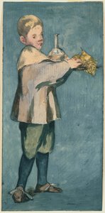 Tepsi taşıyan çocuk by Édouard Manet