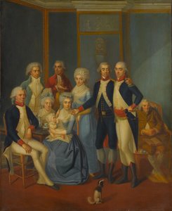 Askeri Bir Ailenin Portresi, yak. 1789-90. by early 19th century painter.