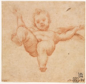 uçan aşk tanrısı by follower of Annibale Carracci
