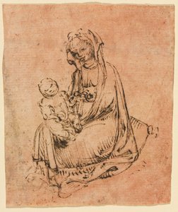 madonna ve çocuk by follower of Stefano da Zevio