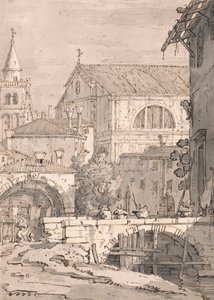 Venedik Fantezisi by imitator of Canaletto