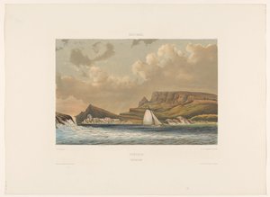Karakasbai Curaçao. Caracas Baai (nesne üzerindeki başlık) by jonkheer Jacob Eduard van Heemskerck
