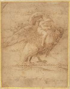 Geniş Bir Manzaranın Üzerinde Jüpiter ve Ganymede by or Andrea Mantegna Giovanni Bellini