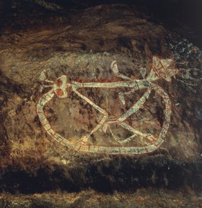 Aborijin mitolojisi (kaya resmi) by Theodore Charles Ange Coquelin