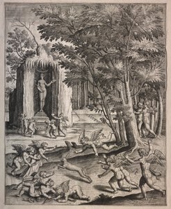 Oyunda Aşk Tanrıları by possibly by Hieronymus Wierix