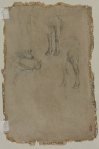 Boğa Çalışmaları (verso) by possibly by Johan Barthold Jongkind