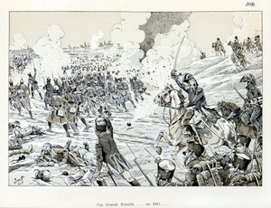 “Sanatçılardan Büyük Savaş” kitabından illüstrasyon: 1815