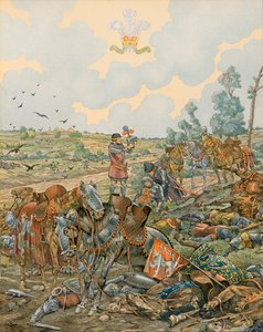 Jacques Marie Gaston Onfroy de Breville dit JOB (1858-1931) - Belçika Tarihi: John 1, Lüksemburg Kontu dit l Blind (1296 - 1346) 26 Ağustos 1346