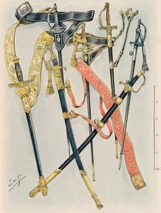 Jacques Marie Gaston Onfroy de Breville dit JOB (1858-1931) - Fransız birliklerinin her zaman kıyafeti: Eyalet Binbaşılarının kolları, XII. Yıl düzenlemesi, Özel Koleksiyon by pseudonym for Onfray de Breville Jacques Job