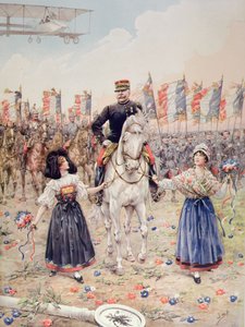 Mareşal Ferdinand Foch (1851-1929) Kurtarıcı (renkli taş) by pseudonym for Onfray de Breville Jacques Job