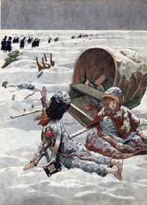 Oyuncaklarda Fransa tarihinin sahnesi: Napolyon Savaşı (1812) sırasında Rusya