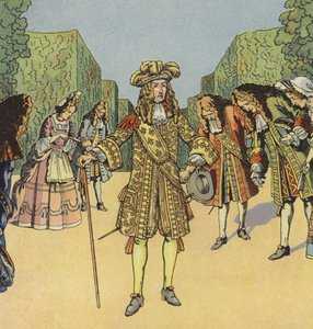 Güneş Kralı, Fransa Kralı XIV. Louis (renkli taş) by pseudonym for Onfray de Breville Jacques Job