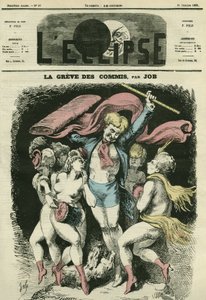 Katipler greve gidiyor, resimde Jean-Baptiste (Jean Baptiste) Carpeaux