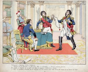 Vainqueur a Dantzig, il dit a Lefebvre: " Danzig kuşatmasında Napolyon ve Lefebvre, 24 Mayıs 1807 " Eyüp tarafından litografi