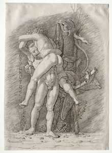 Herkül ve Anteus by school of Andrea Mantegna