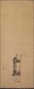 Kenshu, Karidesli Keşiş by studio of Tawaraya Sōtatsu