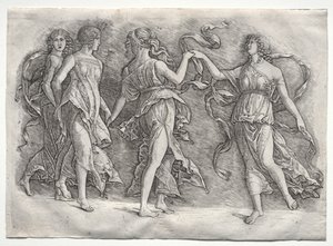 Dört Dans Eden İlham, c. 1497. by the so called Premier Engraver