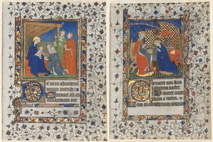 Saatler Kitabından Bifolio: Magi