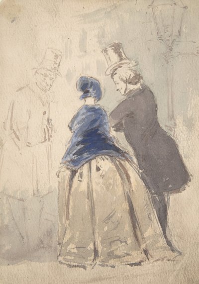 Amelia, George Osborne ve Dobbin recto ile Vanity Fair