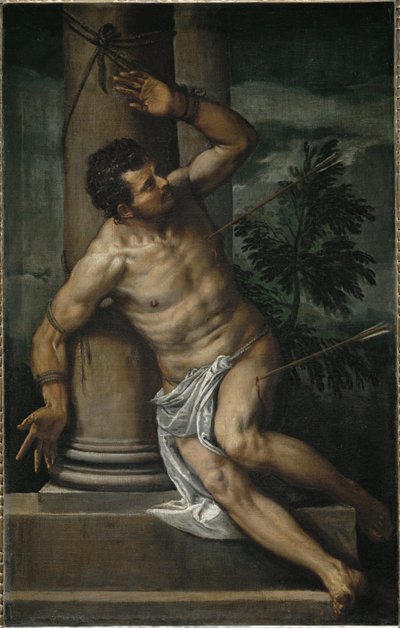 Aziz Sebastian (tuval üzerine resim) by (1528-88) Veronese