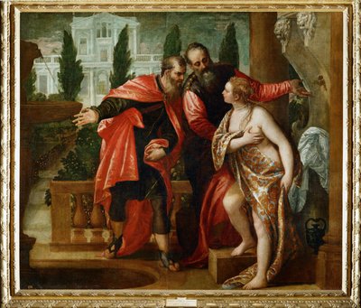 Susannah ve Yaşlılar (tuval üzerine resim) by (1528-88) Veronese