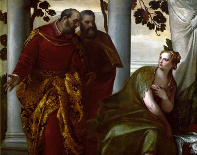 Suzanne ve yaşlı adamlar, detay. Paolo Caliari dit Paolo Veronese