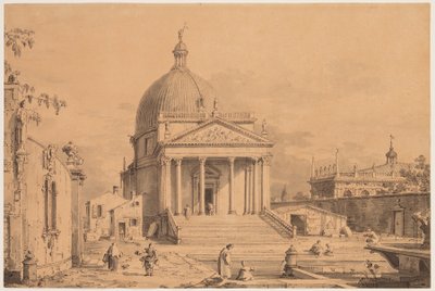 Görünüm San Simone Piccolo ile tasarlandı, c. 1735 by Canaletto