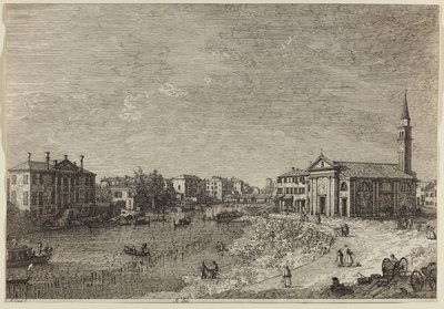 Al Dolo (sert kağıt üzerine gravür) by Canaletto
