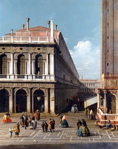 Piazza San Marco - Canaletto (1697-1768). Tuval üzerine yağlıboya by Canaletto