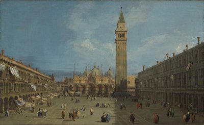 Piazza San Marco, c.1730 (tuval üzerine yağlı boya) by Canaletto