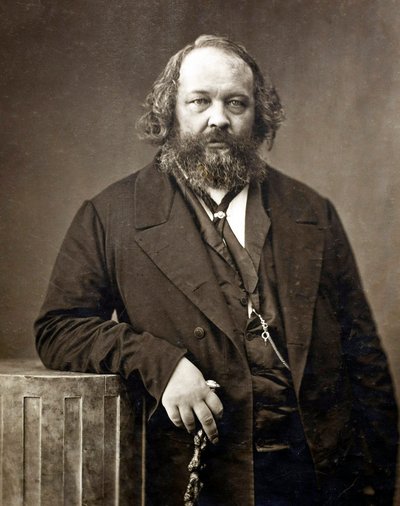 Portresi Michel Bakunin (Bakunin) (1814-1876), Rus anarşist"" Mikhail Alexandrovich Bakunin