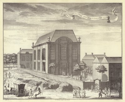 Portekiz Sinagogu, Amsterdam (gravür) by (after) Dutch School