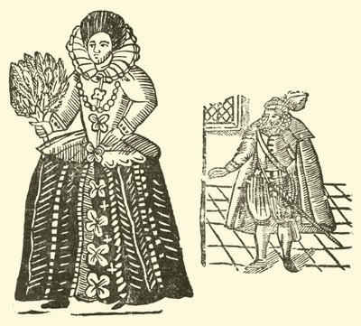 Roxburghe Baladları için İllüstrasyon (tahta baskı) by (after) English School