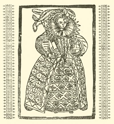 Roxburghe Baladları için İllüstrasyon (tahta baskı) by (after) English School