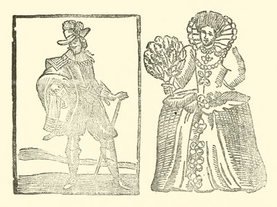 Roxburghe Baladları için İllüstrasyon (tahta baskı) by (after) English School