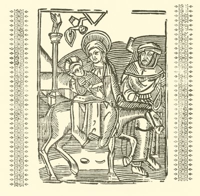Roxburghe Baladları için İllüstrasyon (tahta baskı) by (after) English School