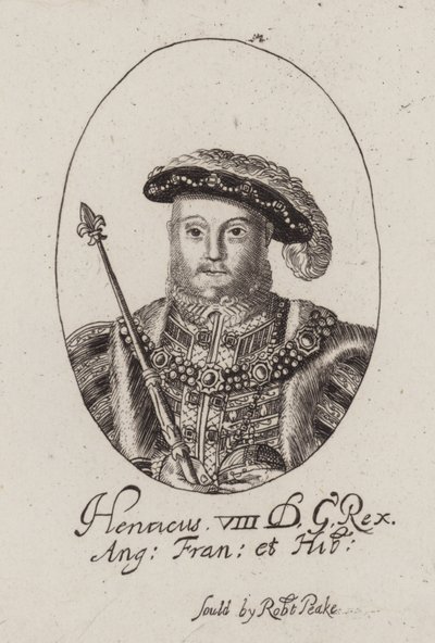 Kral Henry VIII (gravür) by (after) English School