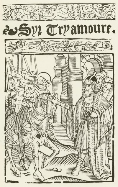 Sir Tryamoure (gravür) by (after) English School