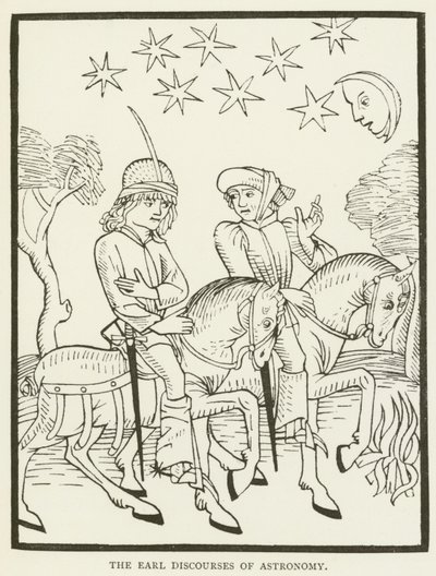 Earl astronomi söylemleri (gravür) by (after) English School