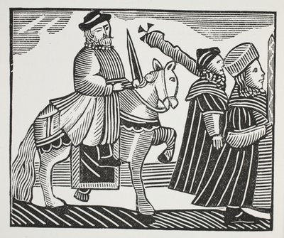 Wat Tyler ve Jack Straw'ın Tarihi, John Ashton'ın 'On Sekizinci Yüzyılın Bölüm Kitapları'ndan bir çizim, pub. 1882 (lito) by (after) English School