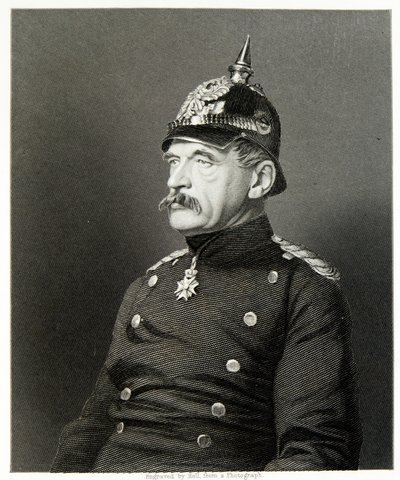 Albrecht von Roon (gravür) by (after) English photographer