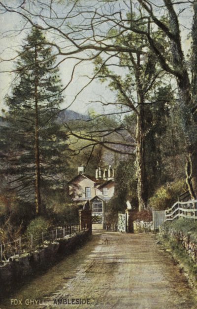 Fox Ghyll, Ambleside, Göller Bölgesi (renkli fotoğraf) by (after) English photographer