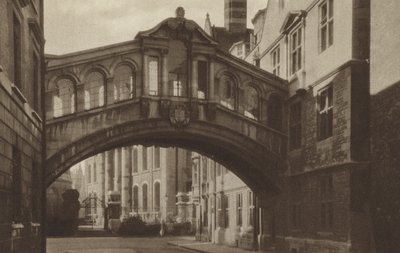 Hertford College, The Bridge (s/b fotoğraf) by (after) English photographer