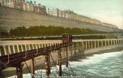 Volks Electric Demiryolu, Brighton (renkli fotoğraf) by (after) English photographer